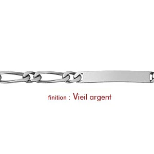 Gourmette En Argent Maille Figaro 1+1 Largeur 5mm Et Longueur 18cm 2 Gourmette En Argent Maille Figaro 1+1 Largeur 5mm Et Longueur 18cm – Image 2