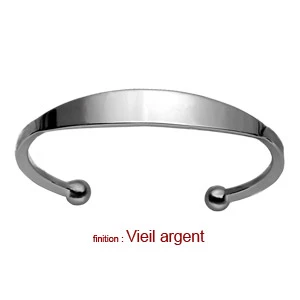 Bracelet Jonc En Argent Esclave - Grand Modèle 3 Bracelet Jonc En Argent Esclave - Grand Modèle – Image 3