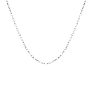 Chaîne En Argent Rhodié Maille Rectangulaire Largeur 1,8mm Longueur 45cm 2 Chaîne En Argent Rhodié Maille Rectangulaire Largeur 1,8mm Longueur 45cm – Image 2