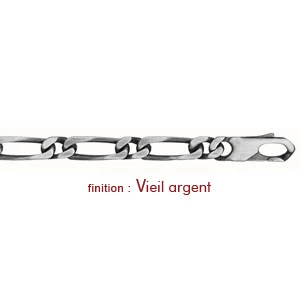Chaîne En Argent Mailles 1+1 Largeur 6mm Et Longueur 50cm 2 Chaîne En Argent Mailles 1+1 Largeur 6mm Et Longueur 50cm – Image 2