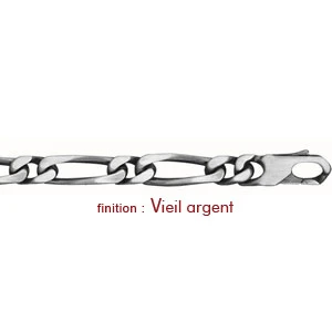 Chaîne En Argent Mailles 1+1 Largeur 7mm Et Longueur 50cm 2 Chaîne En Argent Mailles 1+1 Largeur 7mm Et Longueur 50cm – Image 2
