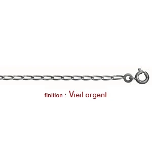 Chaîne En Argent Maille Cheval Largeur 2mm Et Longueur 50cm 2 Chaîne En Argent Maille Cheval Largeur 2mm Et Longueur 50cm – Image 2