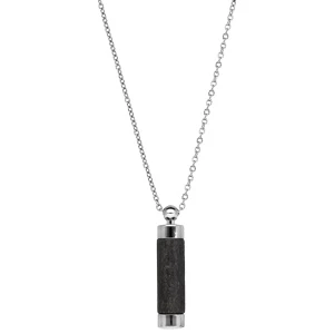 Collier Avec Pendentif Diffuseur De Parfum Tube De Bois Noir 50+5cm 2 Collier Avec Pendentif Diffuseur De Parfum Tube De Bois Noir 50+5cm – Image 2