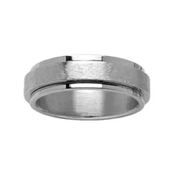 Alliance Anti-stress En Acier 6mm Avec Bandeau Brossé