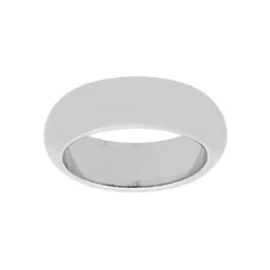 Alliance Demi-jonc En Argent Rhodié 7mm