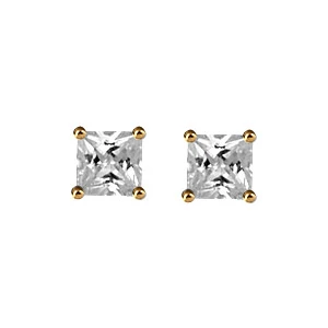 Boucles D'oreilles En Plaqué Or Solitaire Oxyde Carré Blanc Serti 4 Griffes Et Fermoir Poussette -1001 Bijoux Ventes boucles doreilles en plaque or solitaire oxyde carre blanc serti griffes et fermoir poussette 910100