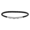 Bracelet En Acier Pour Charms Medium Homme Câble Noir Et Fermoir Téléscopique 18cm Réglable 16 Et 17 Cm