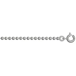 Bracelet En Argent Chaîne Maille Boules Largeur 2mm Et Longueur 18cm