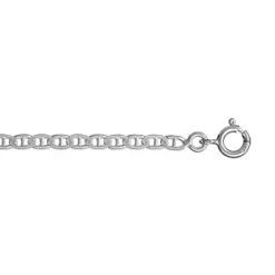 Bracelet En Argent Chaîne Maille Marine Largeur 3mm Et Longueur 18cm