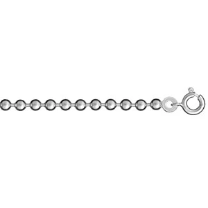 Chaîne En Argent Maille Boules Largeur 3mm Et Longueur 45cm 1 Chaîne En Argent Maille Boules Largeur 3mm Et Longueur 45cm