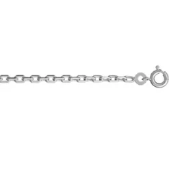 Chaîne En Argent Maille Forçat Largeur 2,5mm Et Longueur 50cm