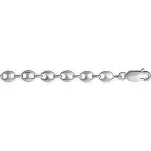 Chaîne En Argent Maille Grains De Café Largeur 6mm Et Longueur 55cm 1 Chaîne En Argent Maille Grains De Café Largeur 6mm Et Longueur 55cm
