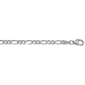 Chaîne En Argent Maille Hawaï 1+2 Largeur 4mm Et Longueur 50cm 1 Chaîne En Argent Maille Hawaï 1+2 Largeur 4mm Et Longueur 50cm