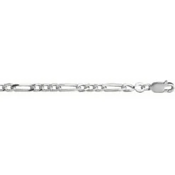 Chaîne En Argent Mailles 1+3 Largeur 3mm Et Longueur 70cm