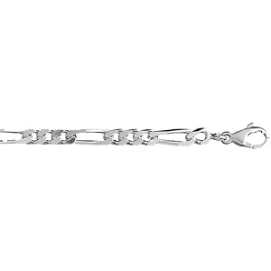 Chaîne En Argent Mailles 1+3 Largeur 4mm Et Longueur 50cm 1 Chaîne En Argent Mailles 1+3 Largeur 4mm Et Longueur 50cm