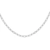 Chaîne En Argent Rhodié Maille Rectangulaire Largeur 1,8mm Longueur 50cm