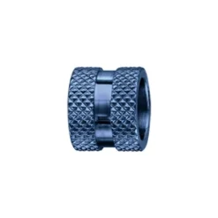 Charms Thabora Grand Modèle Pour Homme En Acier Et PVD Bleu Motif Diamanté Sur Les Bords Et Bande Lisse Au Milieu