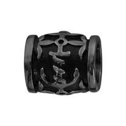 Charms Thabora Grand Modèle Pour Homme En Acier Et PVD Noir Ancre Sur Tonneau