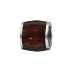 Charms Thabora Grand Modèle Pour Homme En Acier Forme Tonneau Allongé Aspect Bois Marron Foncé