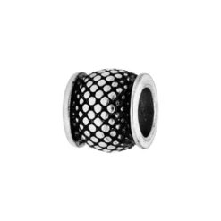 Charms Thabora Médium En Acier Tube Avec Picot Patiné