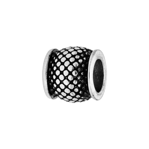 Charms Thabora Médium En Acier Tube Avec Picot Patiné 1 Charms Thabora Médium En Acier Tube Avec Picot Patiné