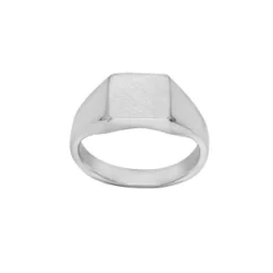 Chevalière En Argent Plateau Carré 95mm X 95mm