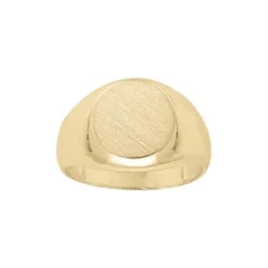 Chevalière En Vermeil Petit Plateau Ovale