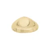 Chevalière En Vermeil Plateau Ovale 10mm X 8mm