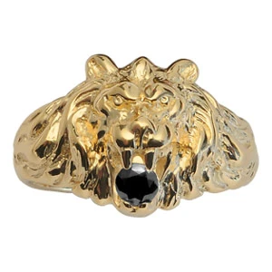 Chevalière Lion En Vermeil Gros Modèle Avec Oxyde Noir Entre Les Dents 1 Chevalière Lion En Vermeil Gros Modèle Avec Oxyde Noir Entre Les Dents