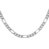 Collier En Acier Maille Alternée 1+3 - Largeur 9mm Longueur 55cm