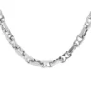 Collier En Acier Maille Stylisée Longueur 49,5cm