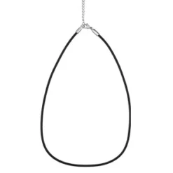 Cordon En Caoutchouc Et Fermoir En Acier - Longueur 50cm + 5cm De Rallonge